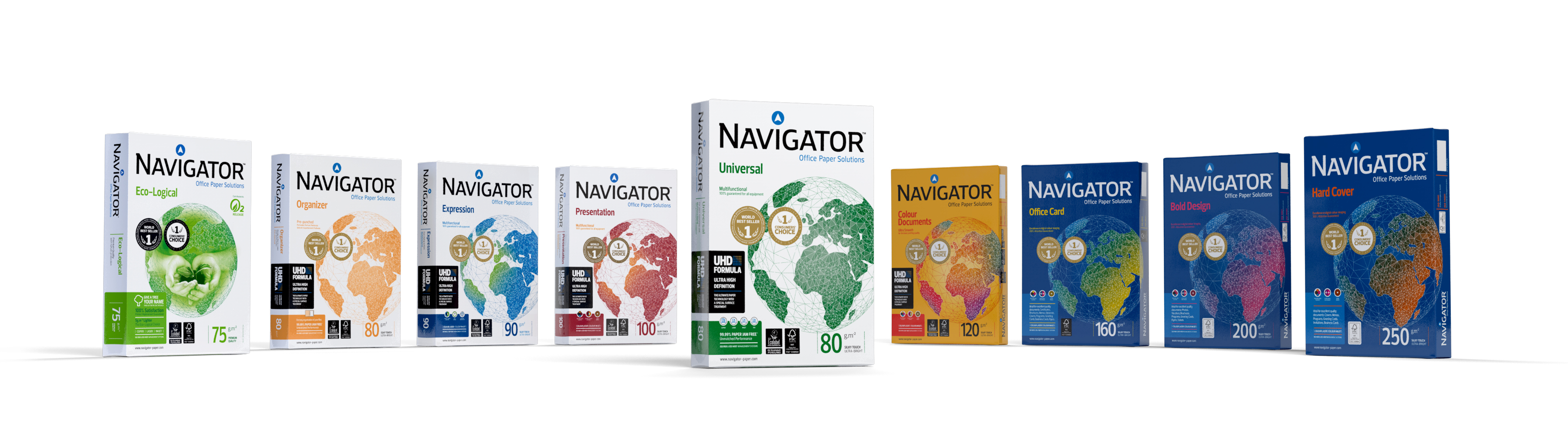 Navigator® Premium Multipurpose Copy Paper, 97 Bright, 20 lb Bond